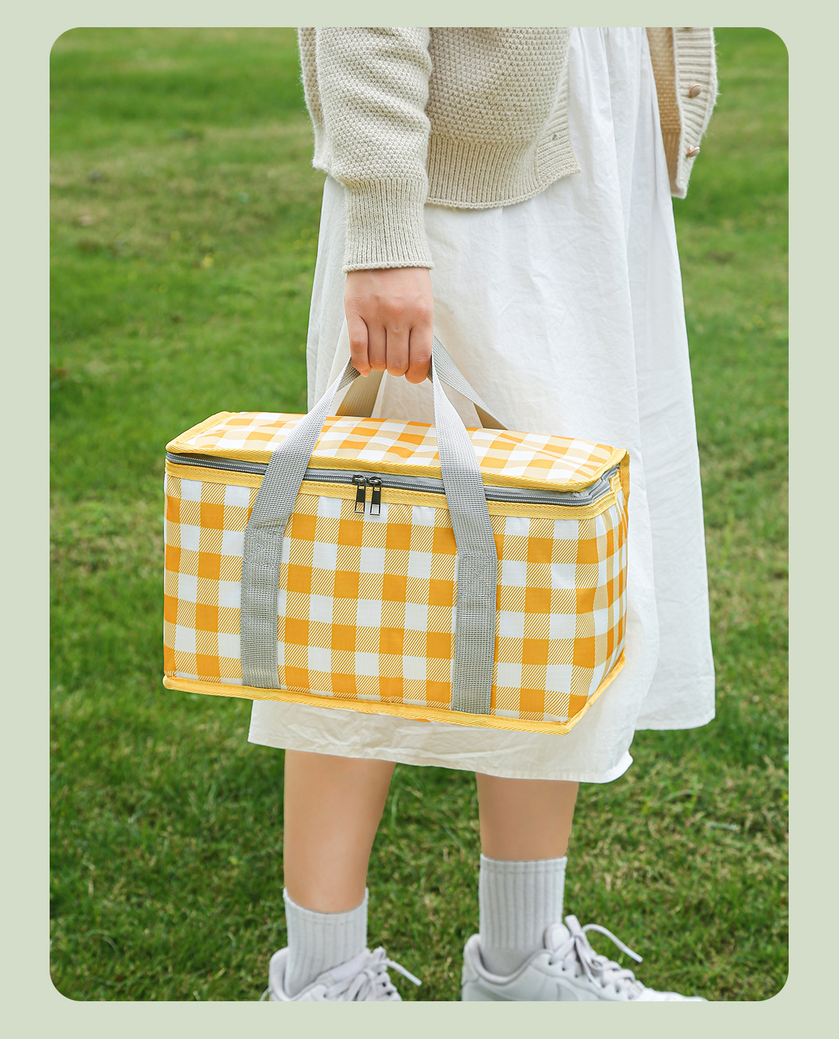 Large Capacity Insulated Picni - Tote Bag Sublimation บทวิจารณ์และราคา