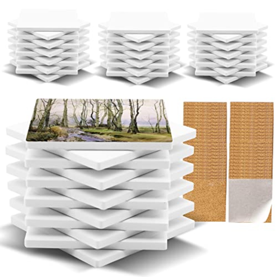 48 Pack Sublimation Blanks Coa - Ceramic Tile Blank บทวิจารณ์และราคา