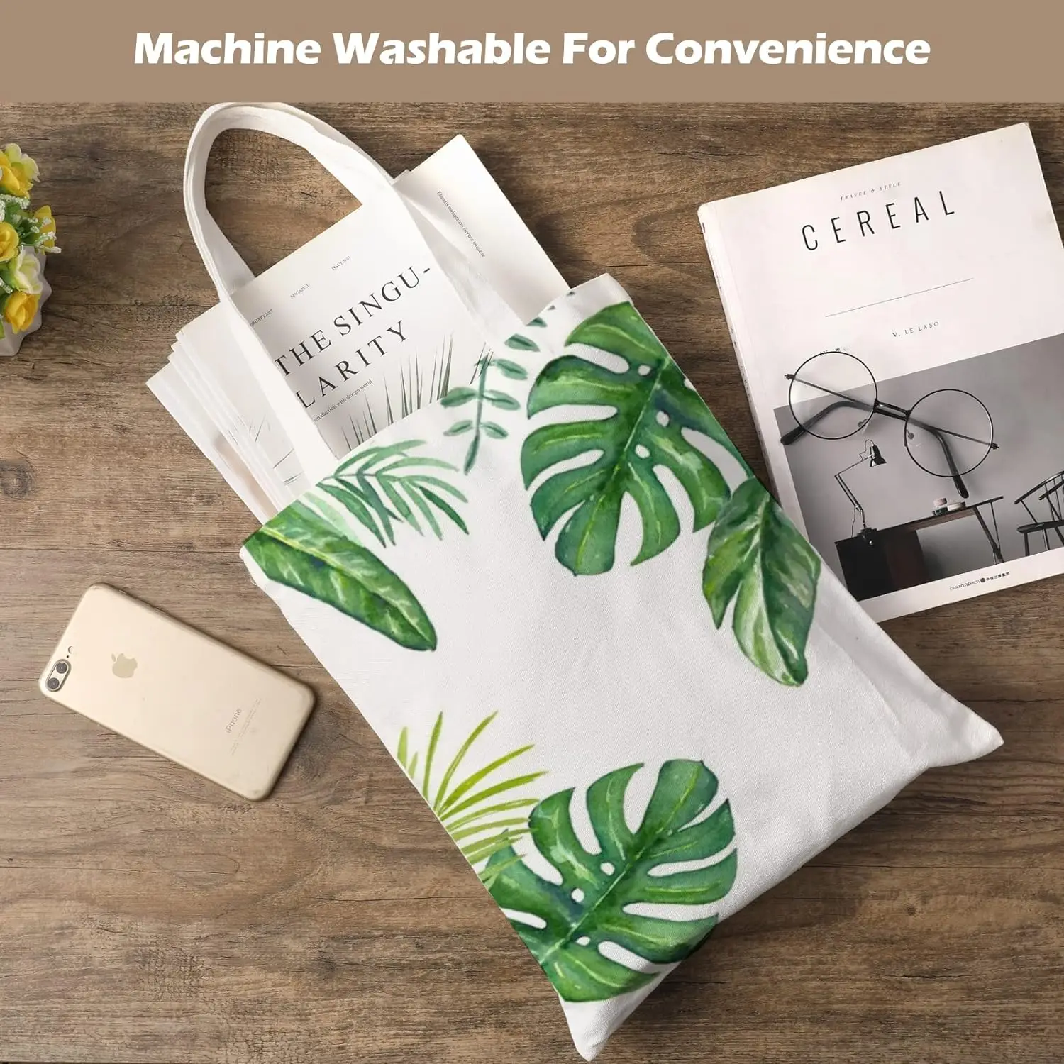 6pcs White Canvas Tote Bags, S - Tote Bag Sublimation บทวิจารณ์และราคา