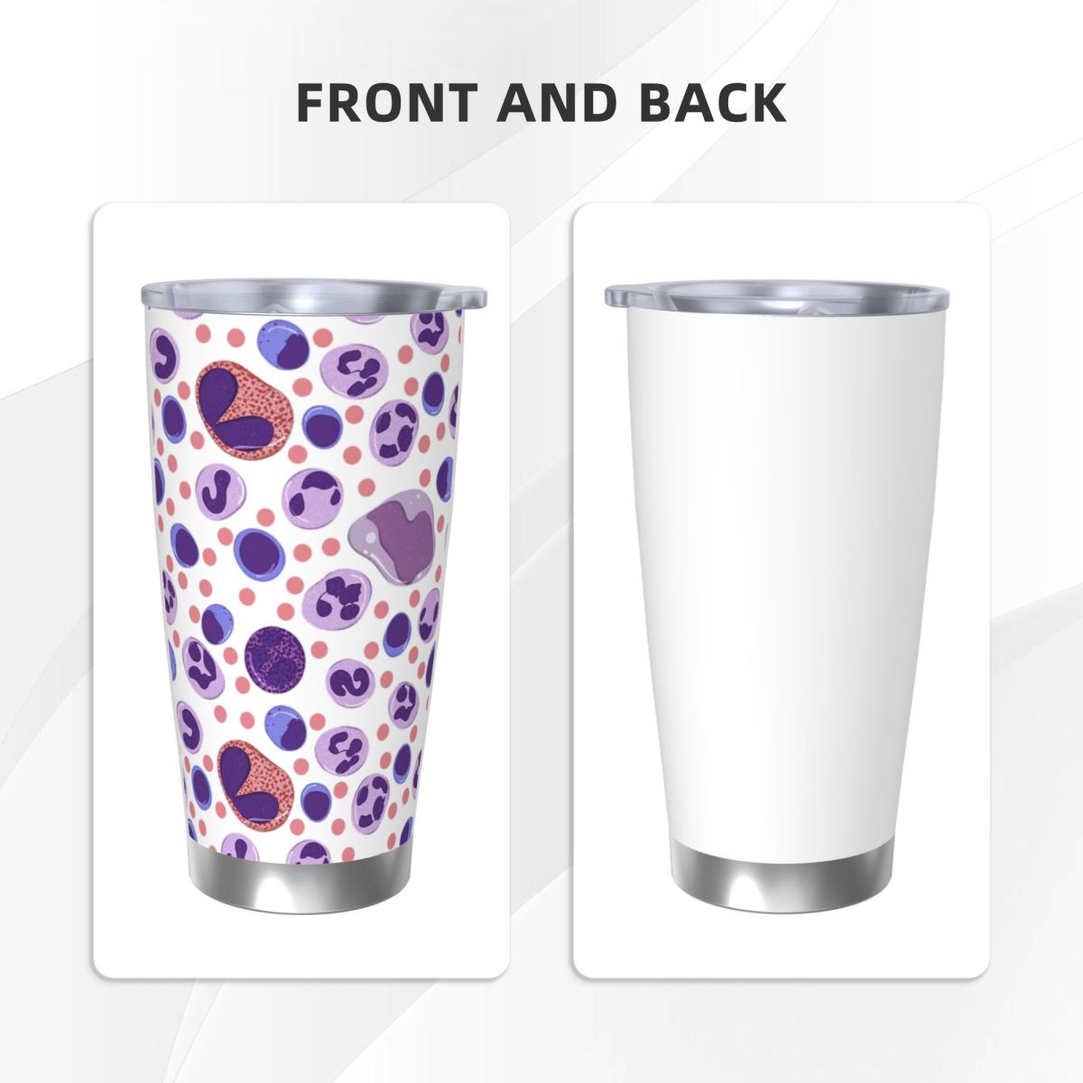 Large White Blood Cell Pattern - Tumbler 20Oz White บทวิจารณ์และราคา