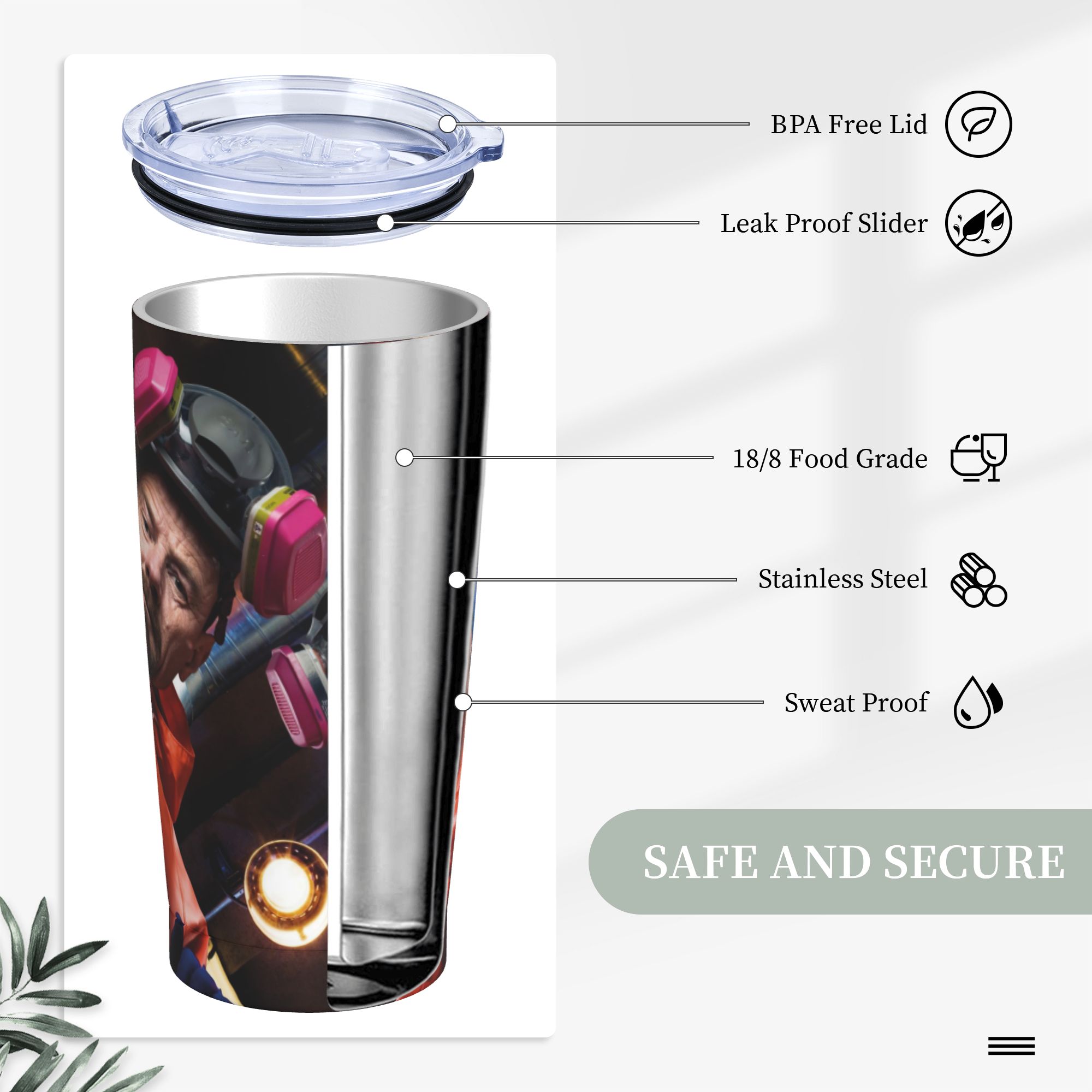 Walter White Pinkman Tumbler V - Tumbler 20Oz White บทวิจารณ์และราคา