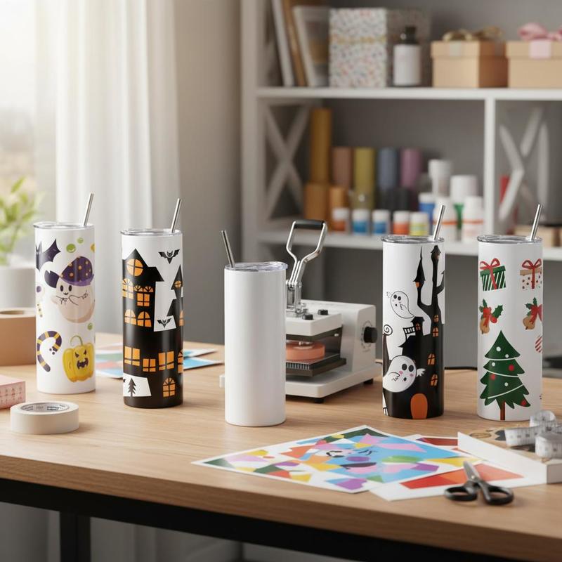 16 Pack Sublimation Insulated  - Tumbler 20Oz White บทวิจารณ์และราคา