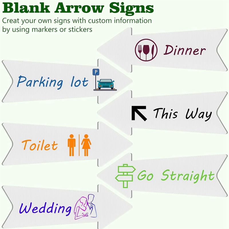 HRBAJ-Directional Arrows Signs - Yard Sign Blank บทวิจารณ์และราคา
