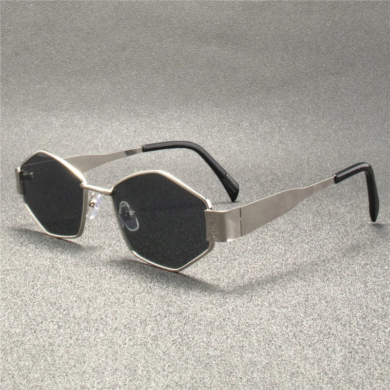 Vintage Punk Style Sunglasses  - Metal Photo Panel บทวิจารณ์และราคา