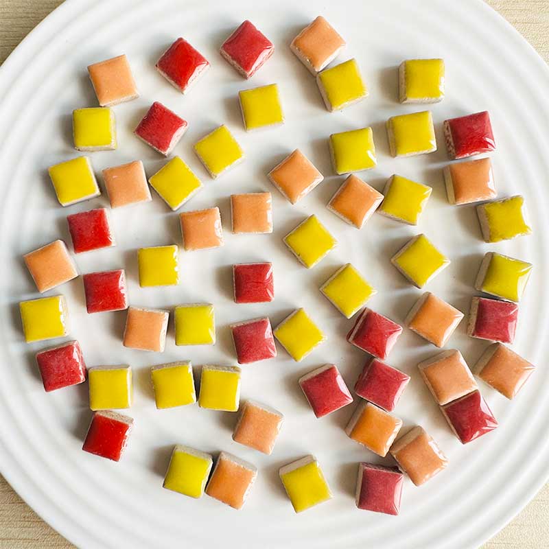 DIY 100g Ceramic Mosaic Tiles  - Ceramic Tile Blank บทวิจารณ์และราคา
