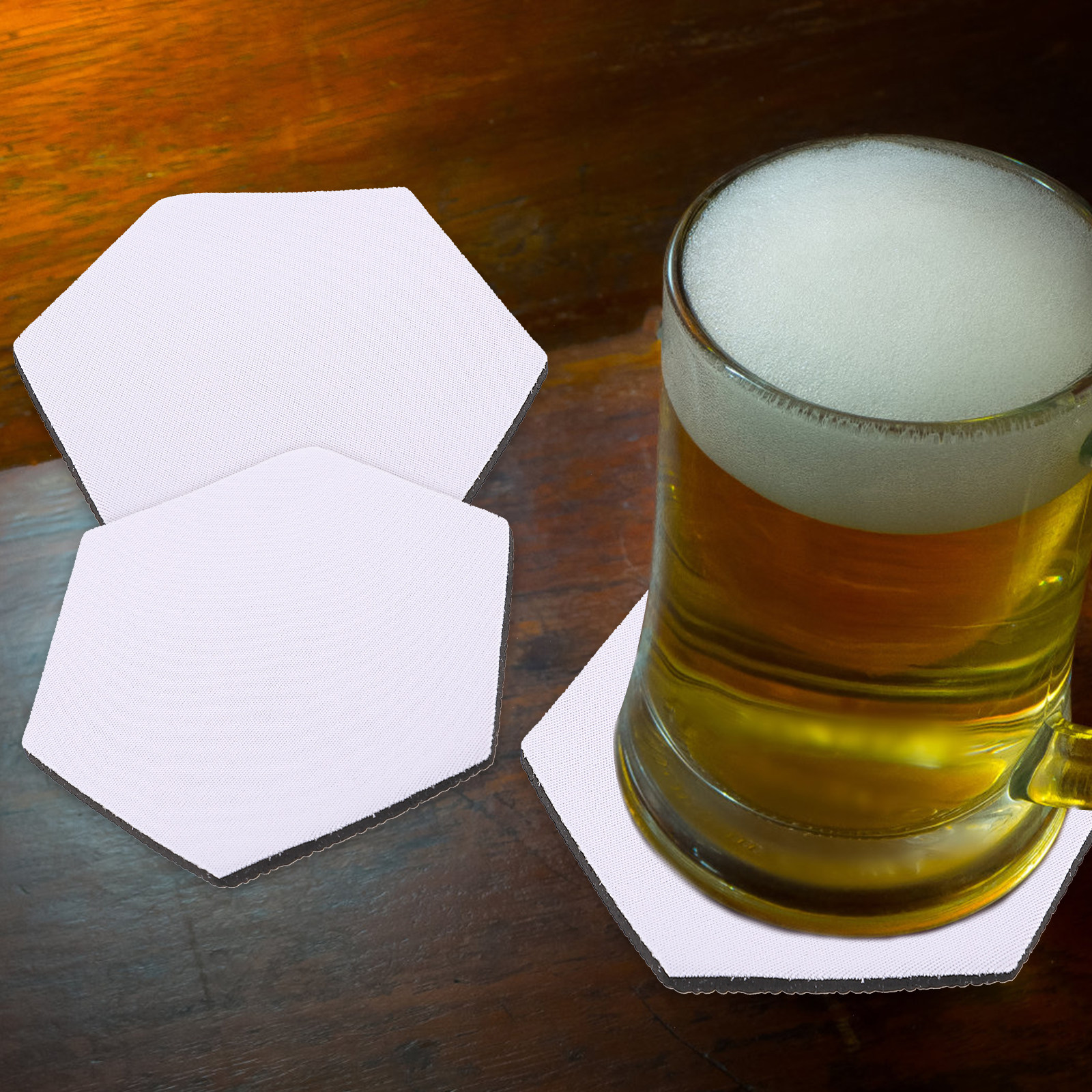 10Pcs Sublimation Blank Cup Co - Coaster Sublimation Blank บทวิจารณ์และราคา