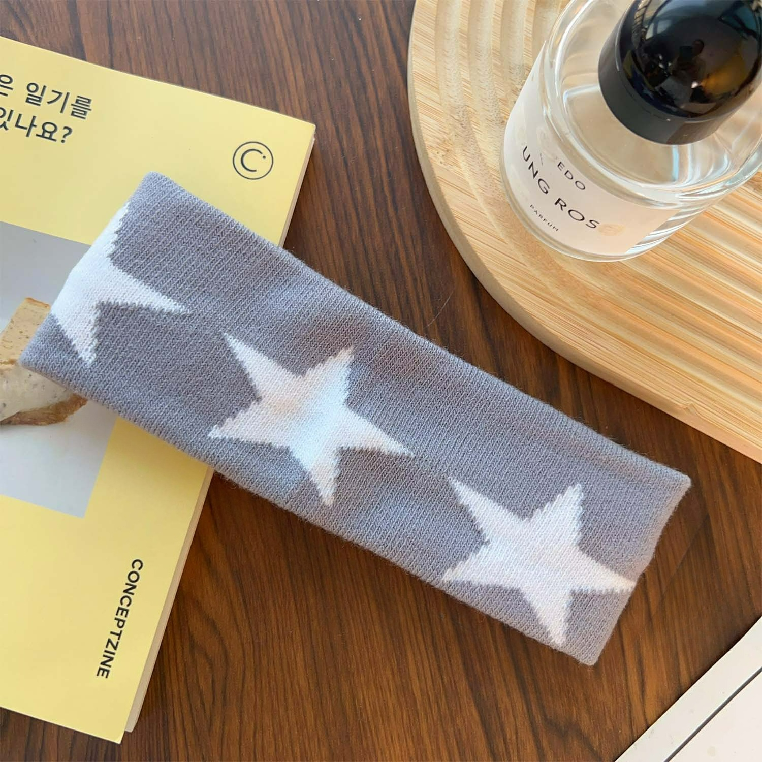 Star Embroidery Sports Headban - Bandana Blank White บทวิจารณ์และราคา