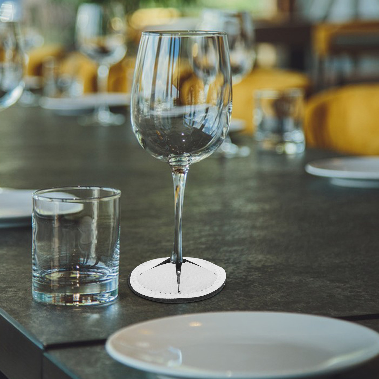 4Pcs Wine Cup Coasters Blank S - Coaster Sublimation Blank บทวิจารณ์และราคา