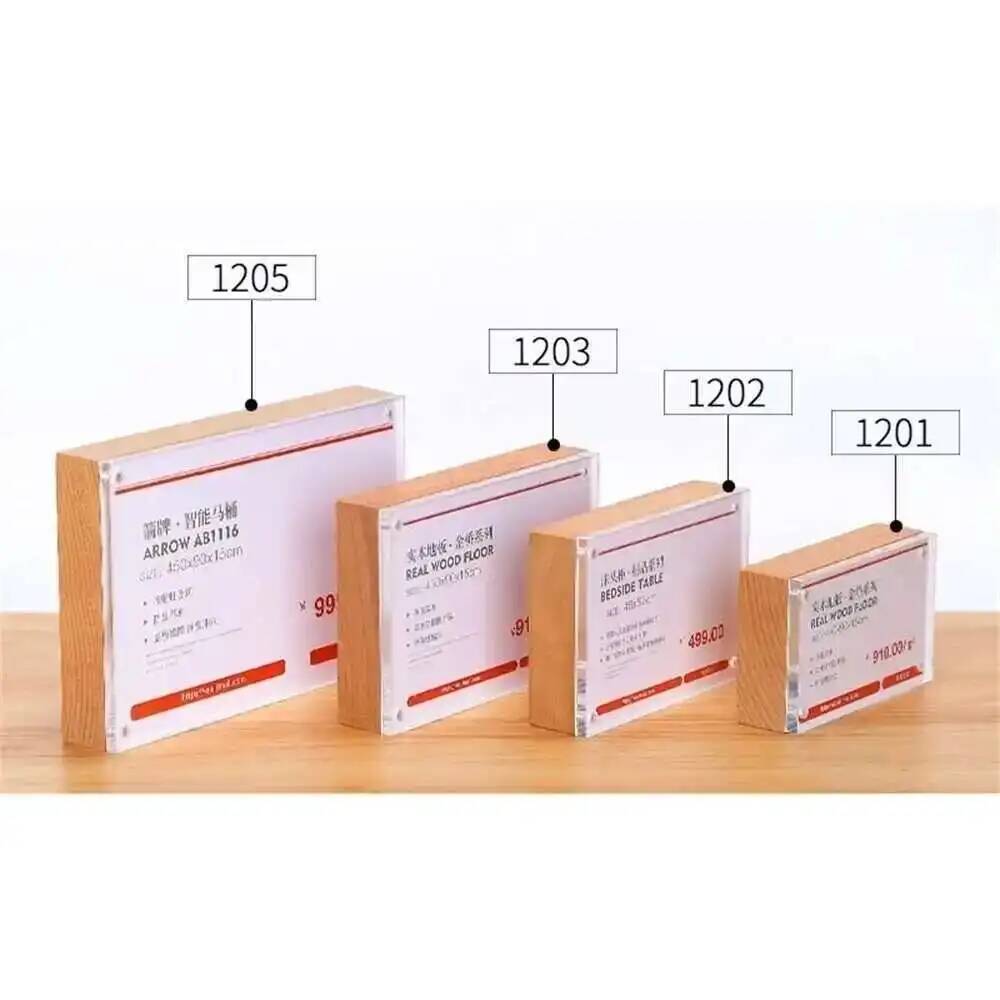 Desk Price Card Display Magnet - Photo Acrylic Block บทวิจารณ์และราคา