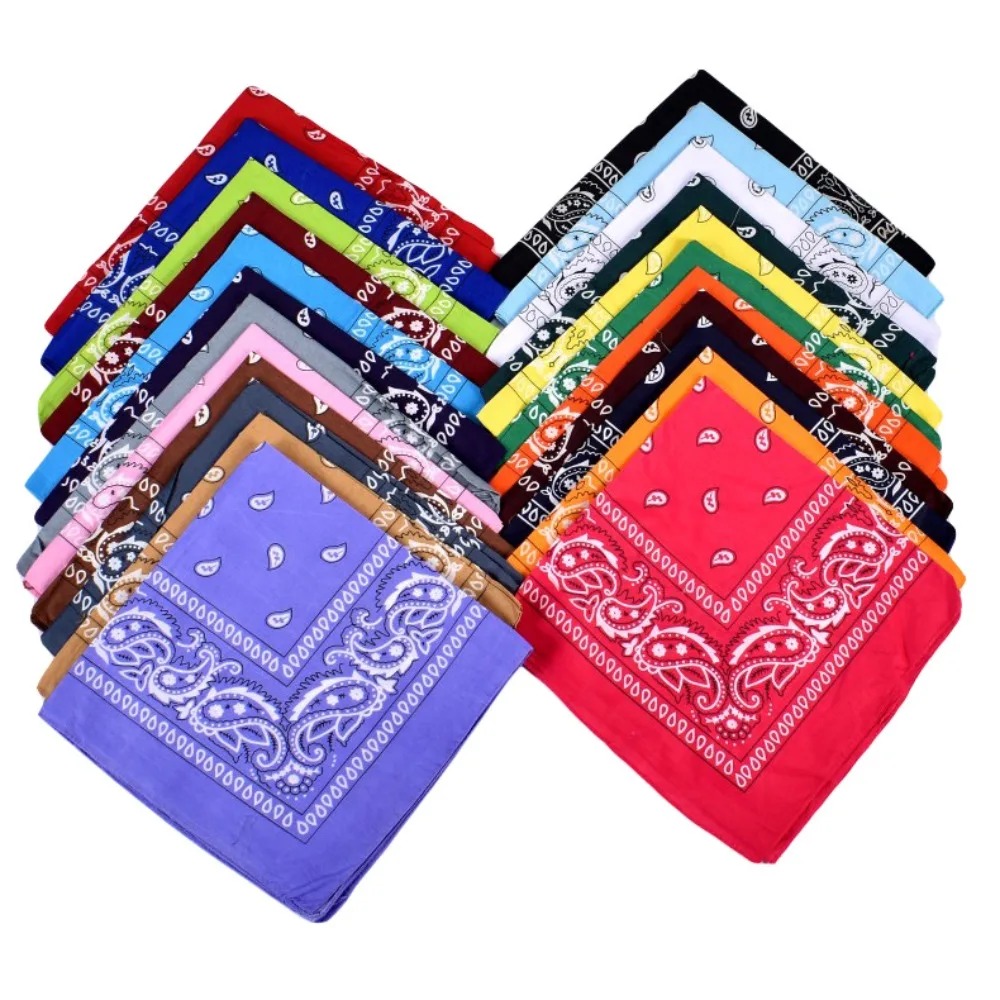 Hip Hop Cowboy Paisley Scarf L - Bandana Blank White บทวิจารณ์และราคา
