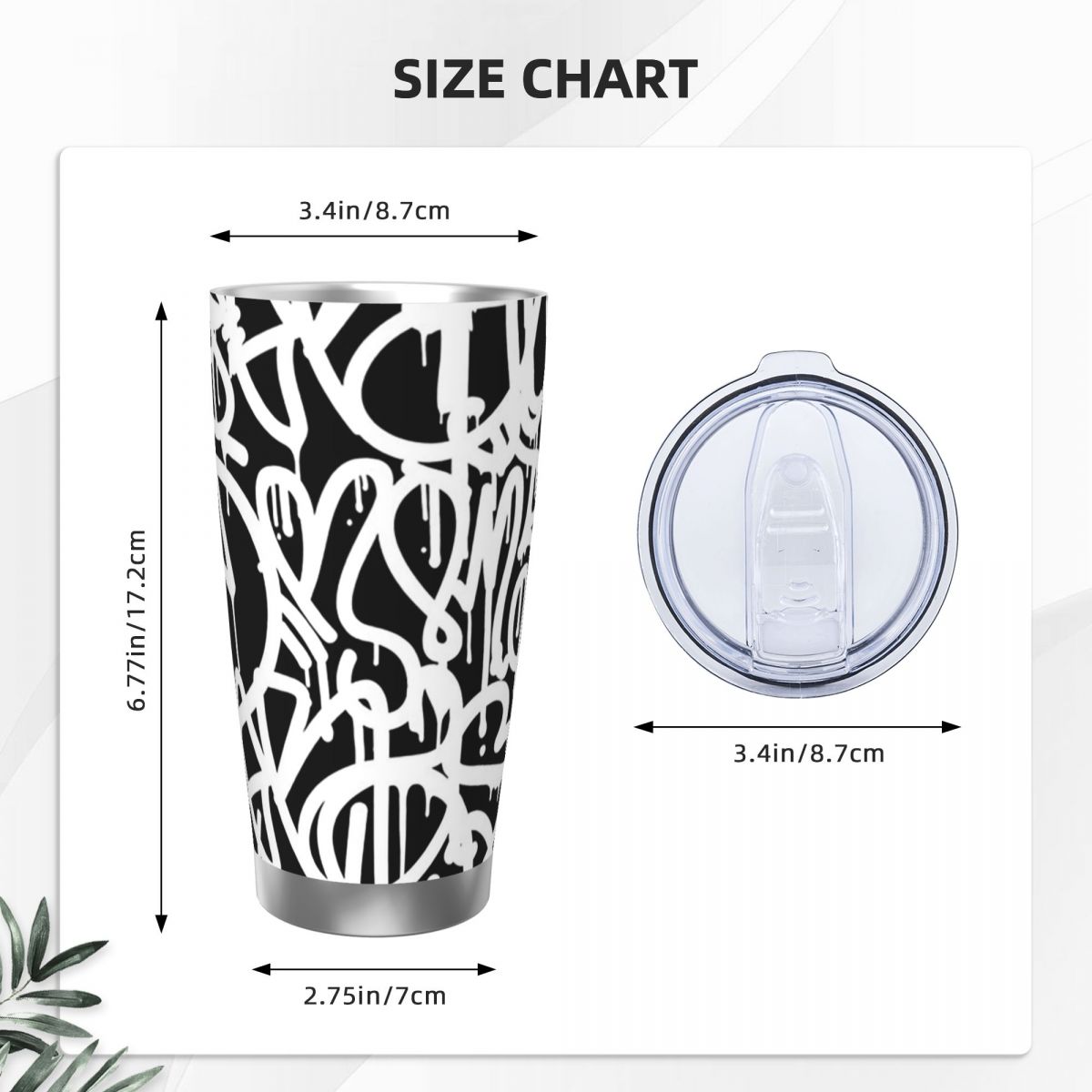 1pc Stainless Steel Water Bott - Tumbler 20Oz White บทวิจารณ์และราคา