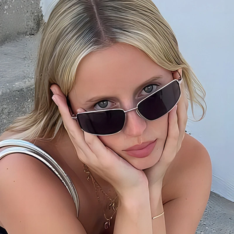 Women's y2k Sunglasses Stylish - Metal Photo Panel บทวิจารณ์และราคา