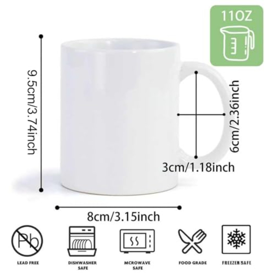 36pcs Sublimation Mugs 11oz Wh - Sublimation Mug White บทวิจารณ์และราคา