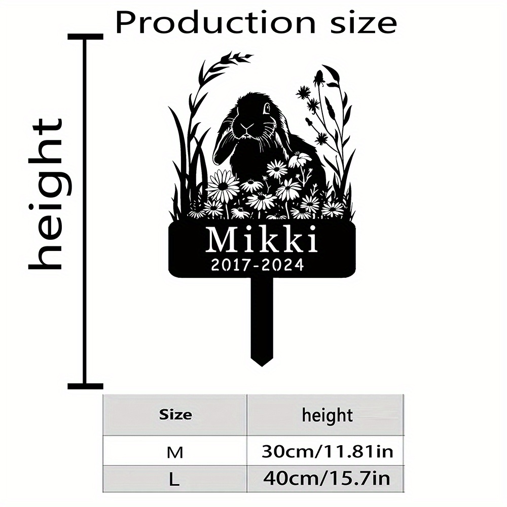 Custom Lop-Eared Rabbit Memori - Yard Sign Blank บทวิจารณ์และราคา