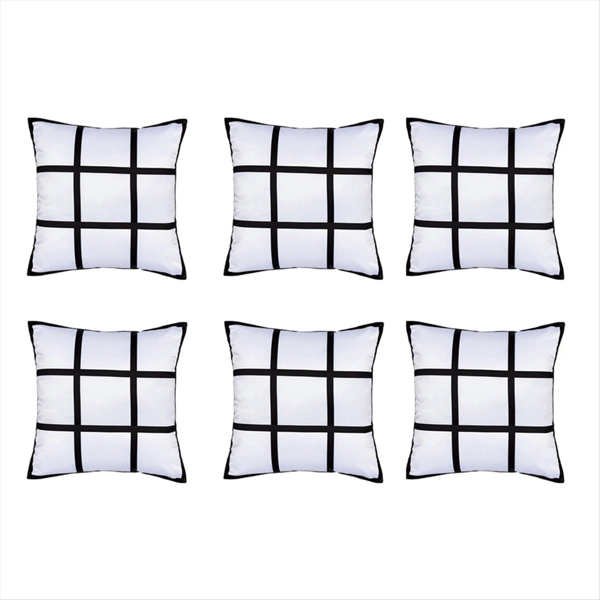 ABNH 6Pcs Sublimation Blank Pa - Pillow Cover Sublimation บทวิจารณ์และราคา