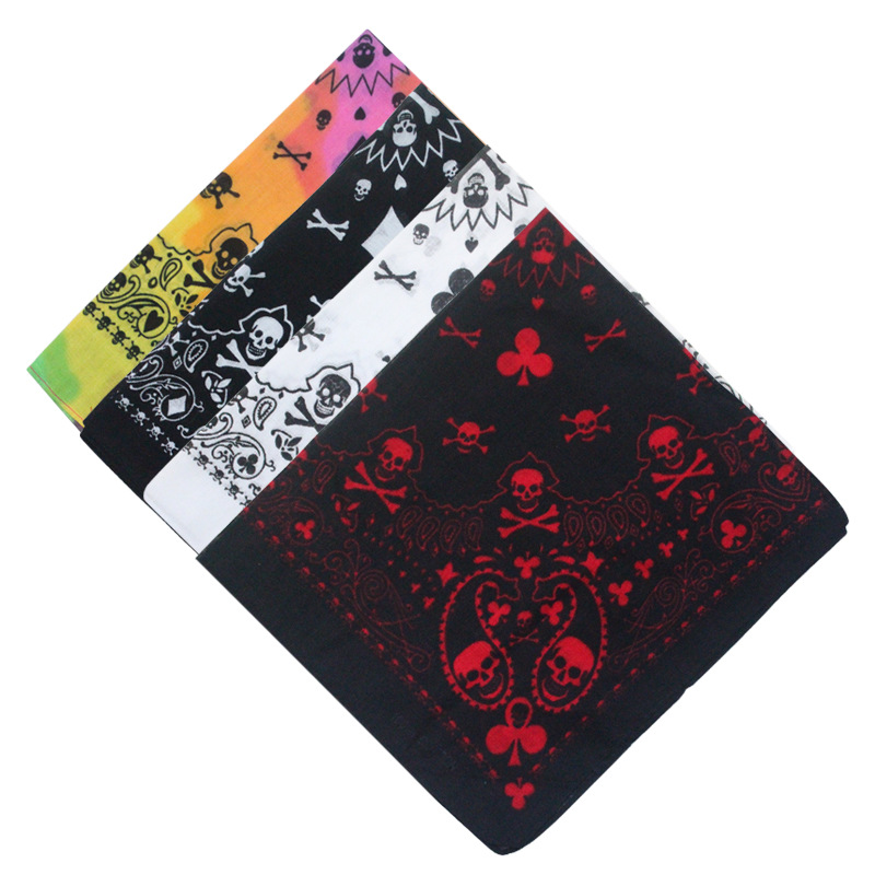 55cm White Black Red Skull Pok - Bandana Blank White บทวิจารณ์และราคา