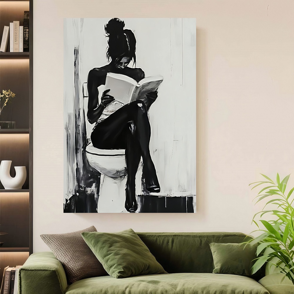 Framed 1pc Modern Abstract Wom - Canvas Wrap Ready บทวิจารณ์และราคา