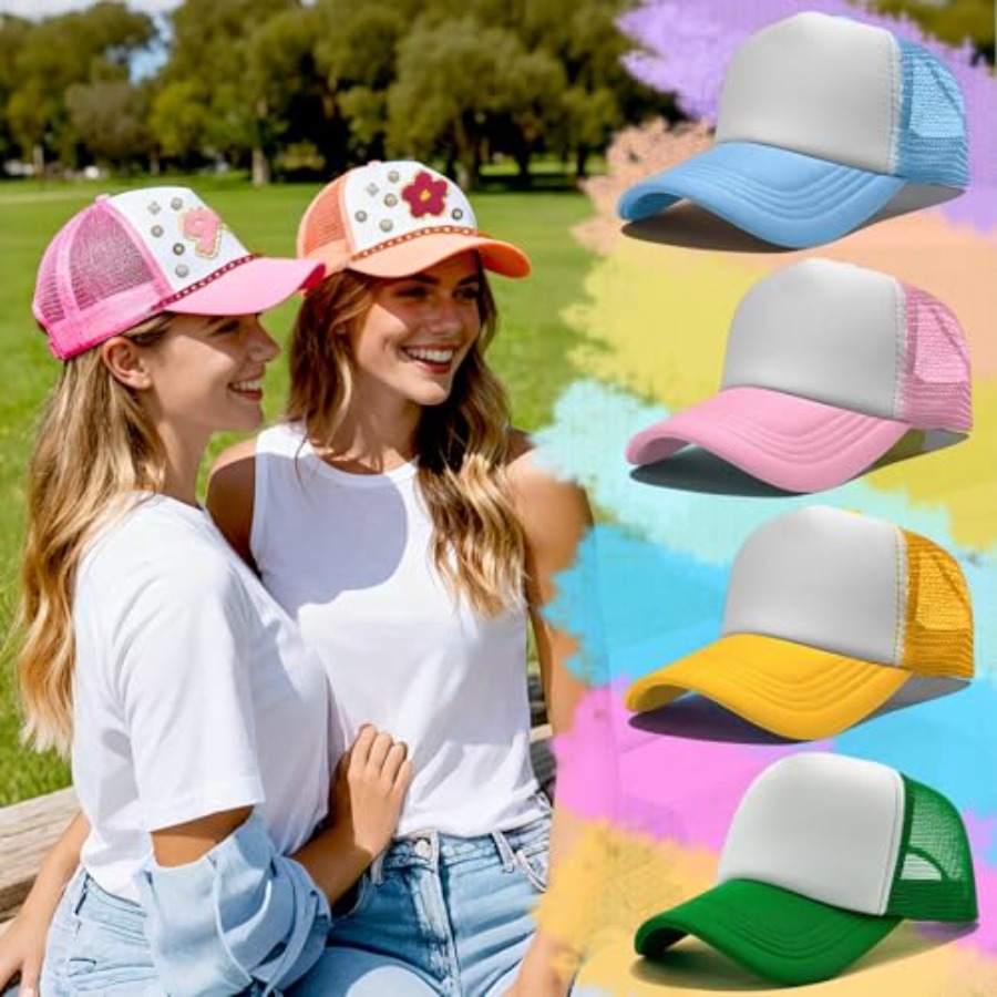 10 Pack Blank Trucker Hats DIY - Hat Sublimation Blank บทวิจารณ์และราคา
