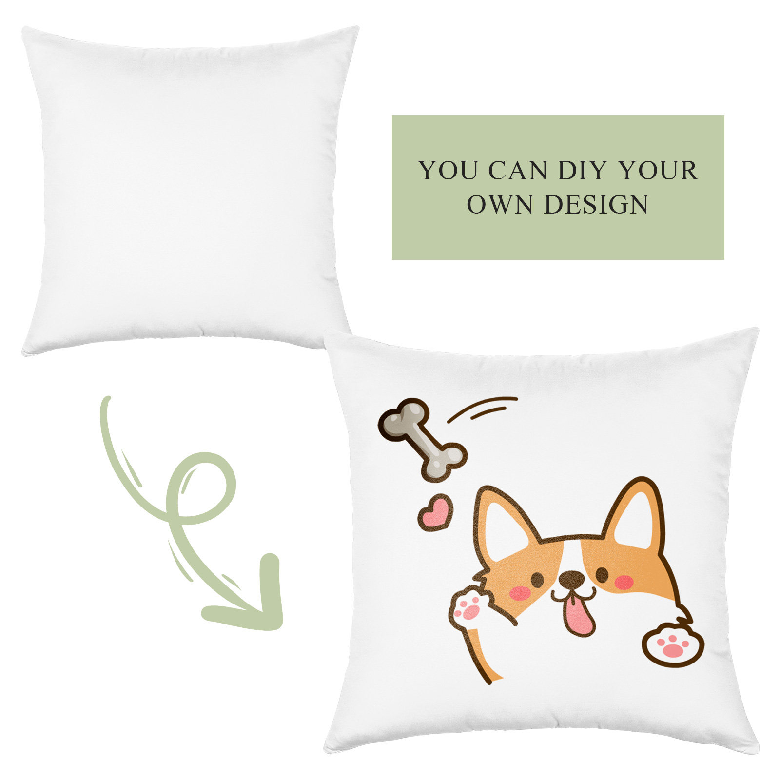 4Pcs Sublimation Pillow Cases  - Pillow Cover Sublimation บทวิจารณ์และราคา