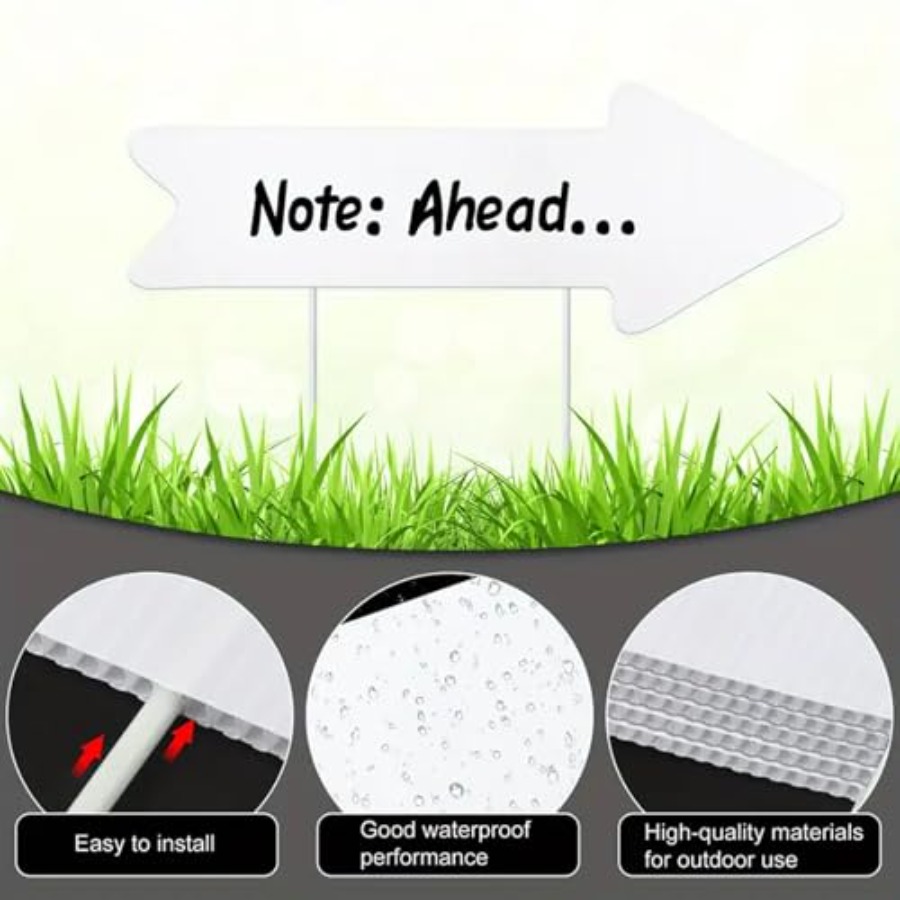 Blank-Arrow-Signs with Stakes  - Yard Sign Blank บทวิจารณ์และราคา