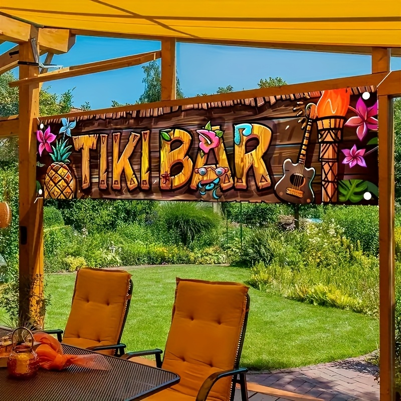 Tiki Bar Banner Tropical Hawai - Yard Sign Blank บทวิจารณ์และราคา