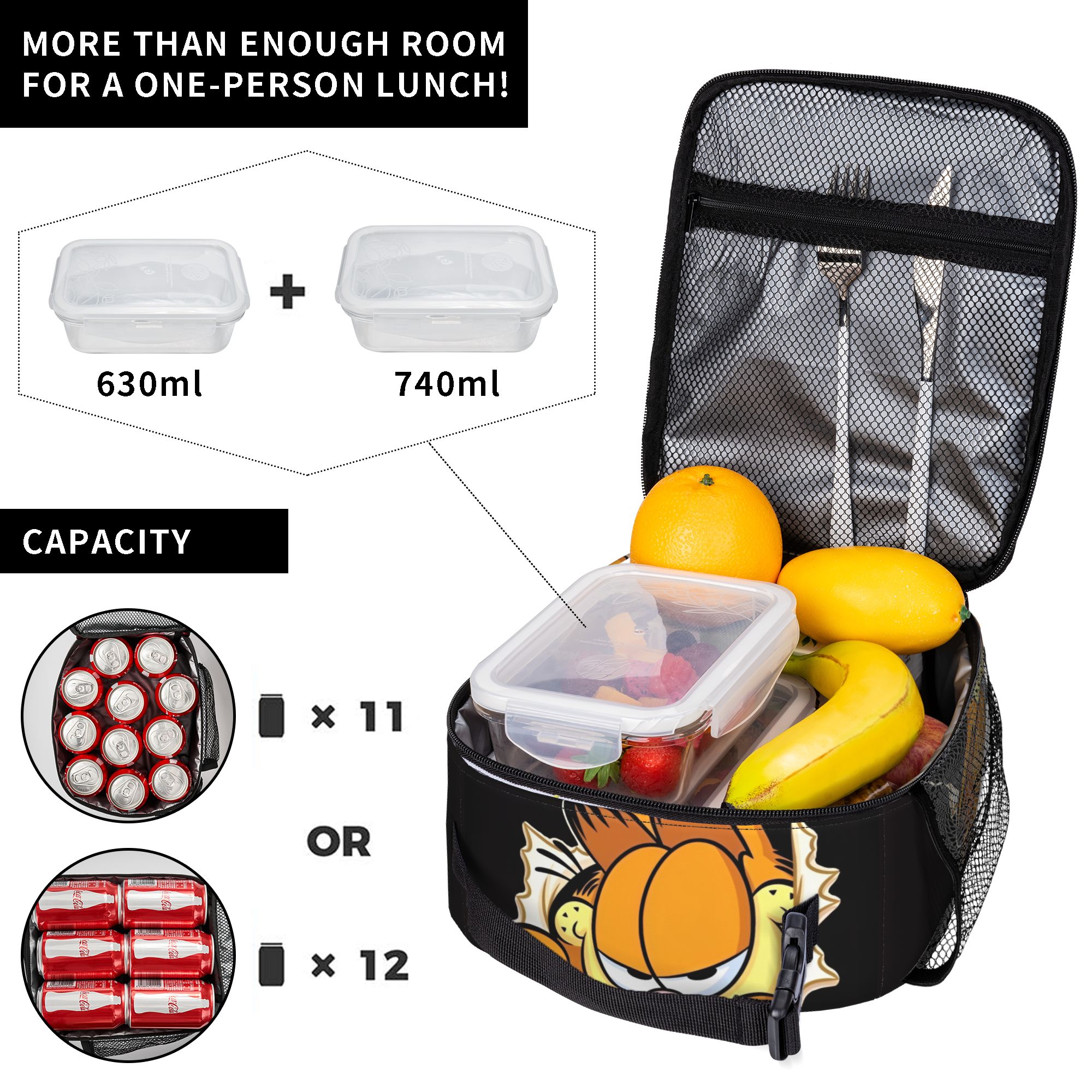 Garfielded Insulated Lunch Bag - Tote Bag Sublimation บทวิจารณ์และราคา
