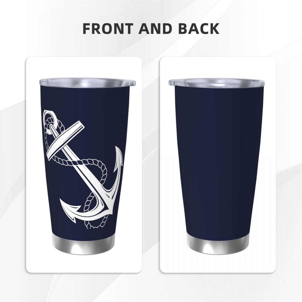 Anchor Nautical White & Navy S - Tumbler 20Oz White บทวิจารณ์และราคา