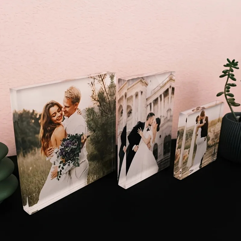 Custom Acrylic Anniversary Pho - Photo Acrylic Block บทวิจารณ์และราคา