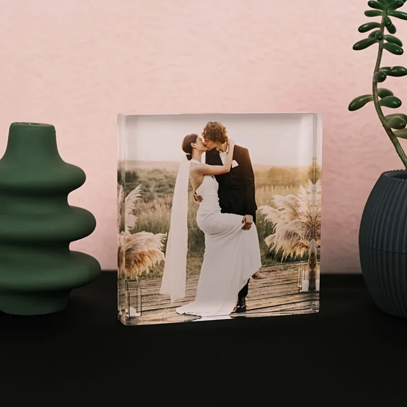 Custom Acrylic Anniversary Pho - Photo Acrylic Block บทวิจารณ์และราคา